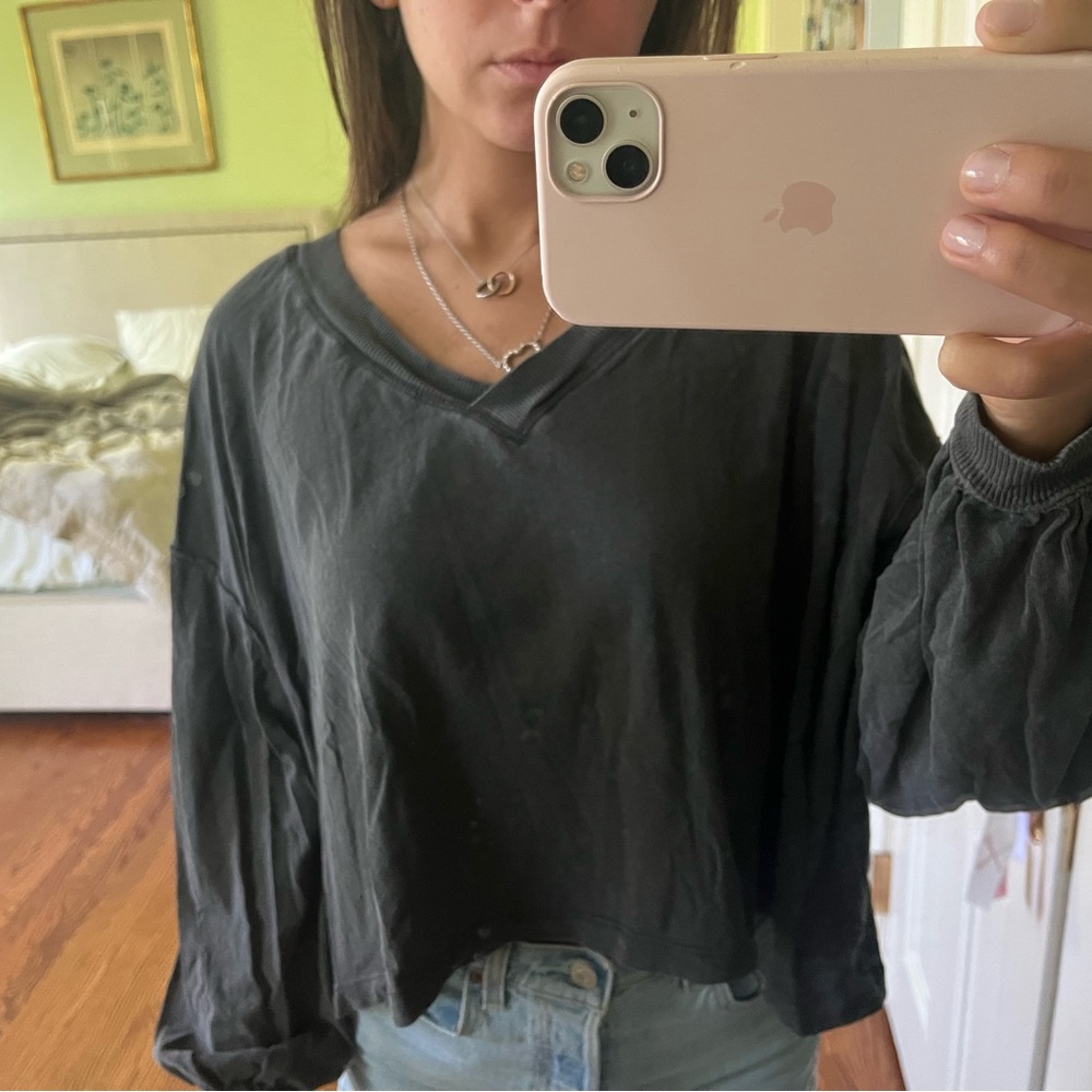 Free People We The Free V-Neck Long Sleeve
